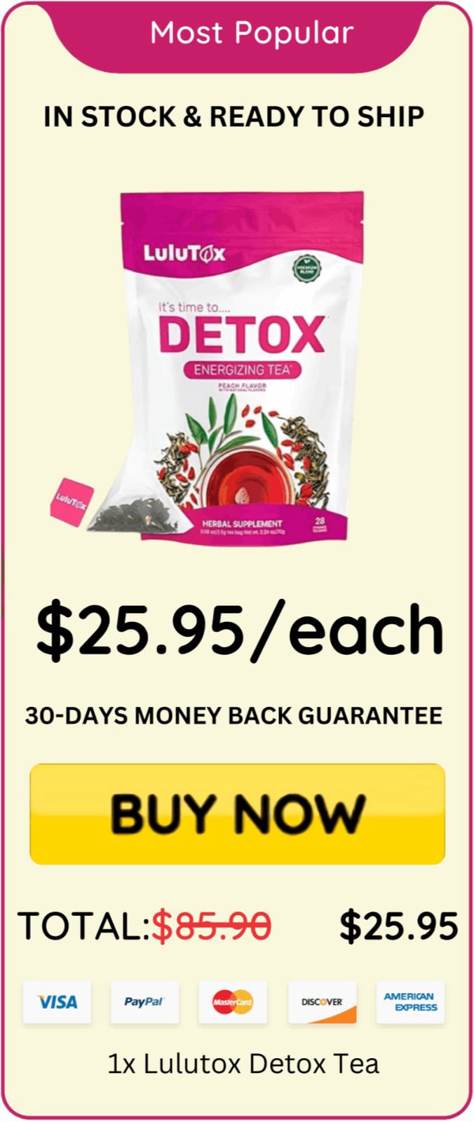 Lulutox Detox Tea offer price